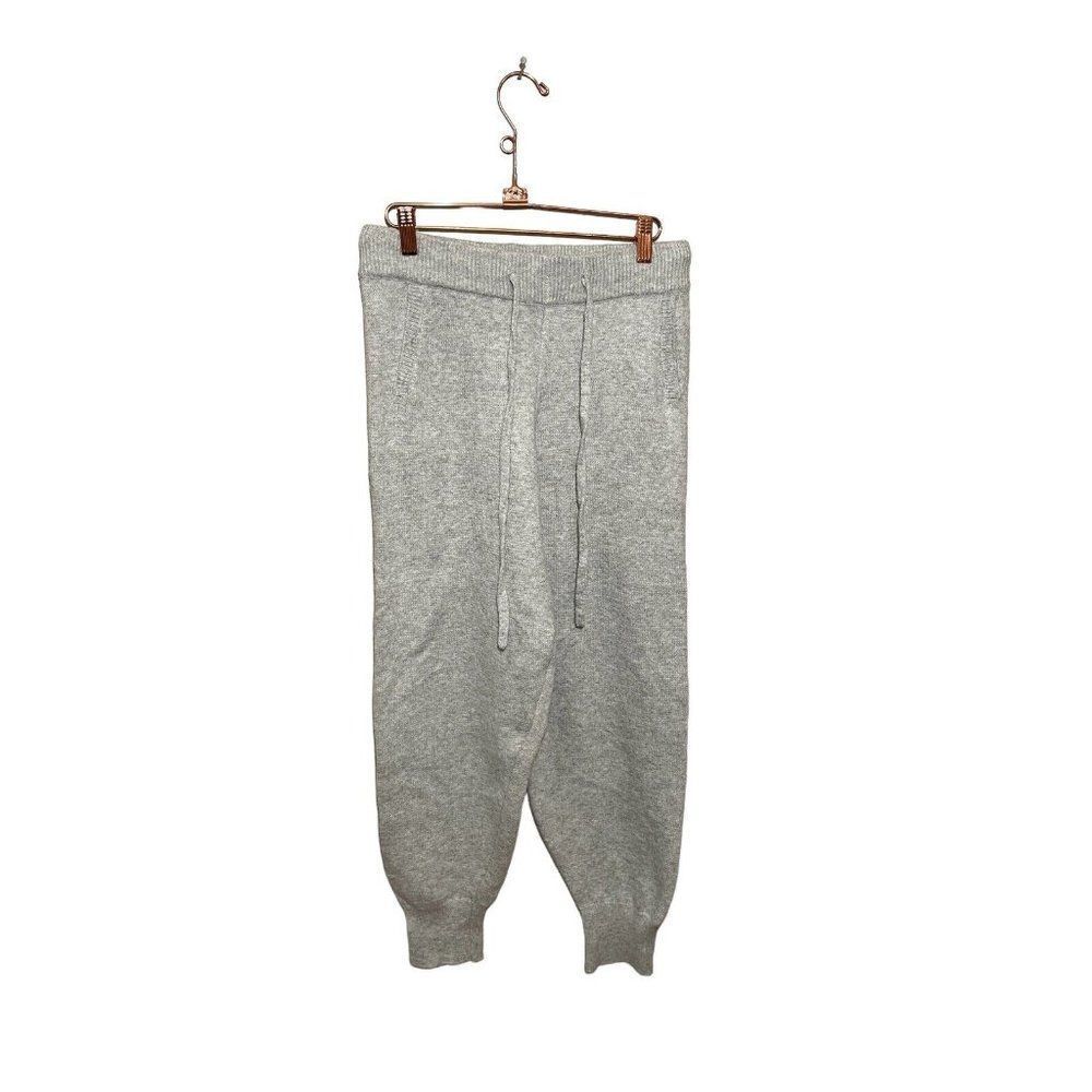 World Market Sweater Jogger Pants Womens‎ S/M Drawstring Tapered Wool Blend Gray